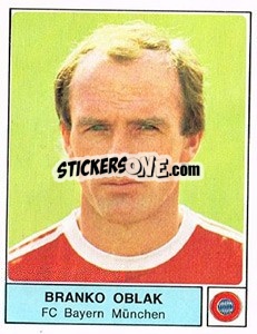 Sticker Brank Oblak - German Football Bundesliga 1978-1979 n. 258 - Panini