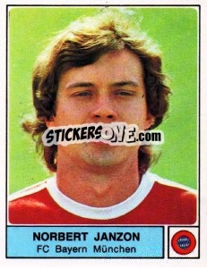 Cromo Norbert Janzon - German Football Bundesliga 1978-1979 - Panini
