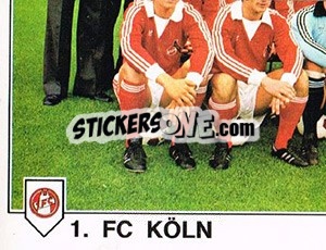 Cromo 1.FC Köln 3 (European Cup) - German Football Bundesliga 1978-1979 - Panini