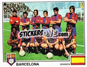 Cromo Barcelona (European Cup Winners Cup) - German Football Bundesliga 1978-1979 - Panini