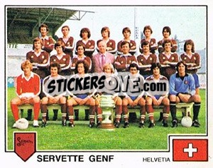 Sticker Servette Genf (European Cup Winners Cup)
