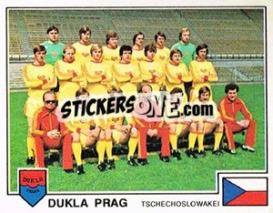 Sticker Dukla Praha (UEFA Cup) - German Football Bundesliga 1978-1979 - Panini