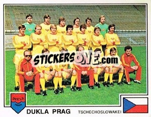 Sticker Dukla Praha (UEFA Cup) - German Football Bundesliga 1978-1979 n. 345 - Panini