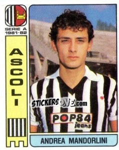 Sticker Andrea Mandorlini - Calciatori 1981-1982 n. 3 - Panini