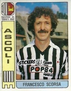 Figurina Francesco Scorsa - Calciatori 1981-1982 - Panini