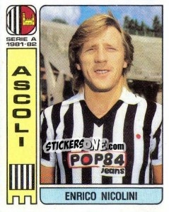 Sticker Enrico Nicolini - Calciatori 1981-1982 - Panini