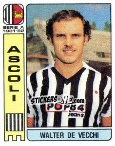 Figurina Walter De Vecchi - Calciatori 1981-1982 - Panini