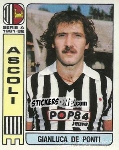 Sticker Gianluca De Ponti - Calciatori 1981-1982 n. 13 - Panini
