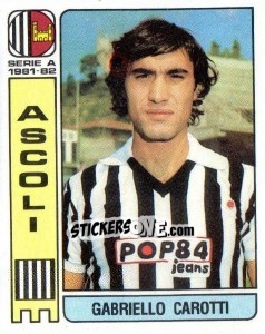 Cromo Gabriello Carotti - Calciatori 1981-1982 - Panini