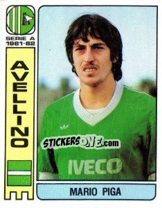 Cromo Mario Piga - Calciatori 1981-1982 - Panini