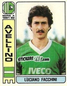 Sticker Luciano Facchini - Calciatori 1981-1982 n. 37 - Panini