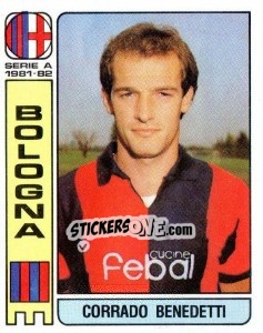 Sticker Corrado Benedetti - Calciatori 1981-1982 n. 41 - Panini