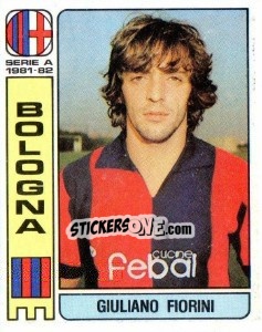 Sticker Giuliano Fiorini - Calciatori 1981-1982 n. 57 - Panini