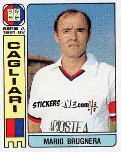 Sticker Mario Brugnera - Calciatori 1981-1982 - Panini