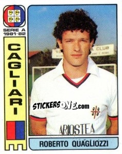 Sticker Roberto Quagliozzi - Calciatori 1981-1982 n. 65 - Panini
