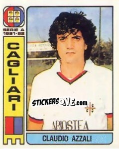 Cromo Claudio Azzali - Calciatori 1981-1982 - Panini