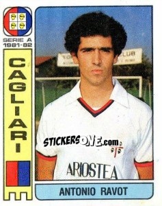 Sticker Antonio Ravot - Calciatori 1981-1982 - Panini