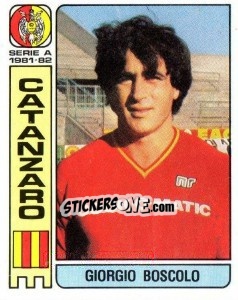 Cromo Giorgio Boscolo - Calciatori 1981-1982 - Panini