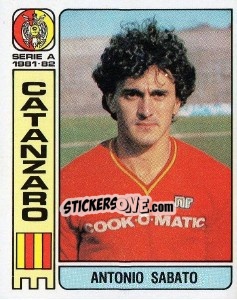 Cromo Antonio Sabato - Calciatori 1981-1982 - Panini