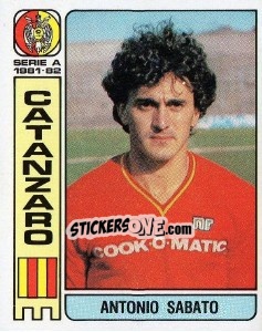 Sticker Antonio Sabato - Calciatori 1981-1982 n. 85 - Panini