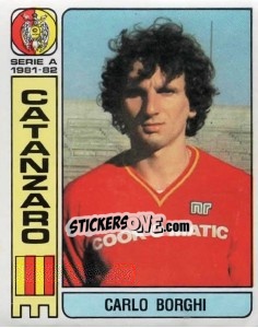 Figurina Carlo Borghi - Calciatori 1981-1982 - Panini