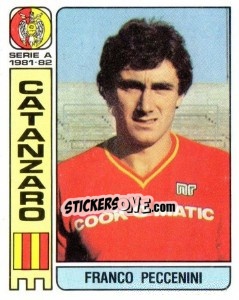 Sticker Franco Peccenini - Calciatori 1981-1982 - Panini