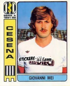 Cromo Giovanni Mei - Calciatori 1981-1982 - Panini