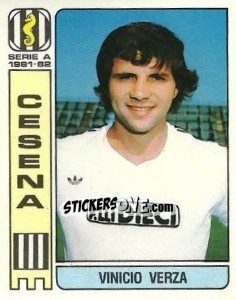 Sticker Vinicio Verza - Calciatori 1981-1982 - Panini
