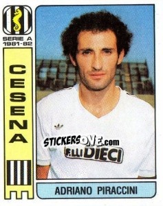 Sticker Adriano Piraccini - Calciatori 1981-1982 n. 107 - Panini