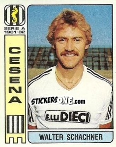 Sticker Walter Schachner - Calciatori 1981-1982 n. 108 - Panini