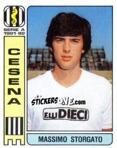 Sticker Massimo Storgato - Calciatori 1981-1982 - Panini