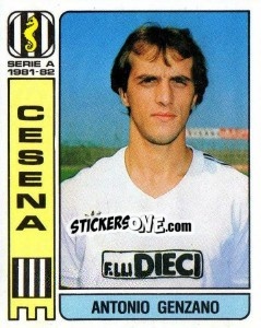 Figurina Antonio Genzano - Calciatori 1981-1982 - Panini