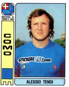 Sticker Alessio Tendi - Calciatori 1981-1982 n. 117 - Panini