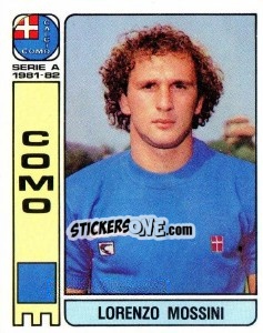 Sticker Lorenzo Mossini - Calciatori 1981-1982 - Panini