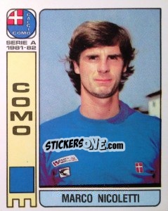 Figurina Marco Nicoletti - Calciatori 1981-1982 - Panini