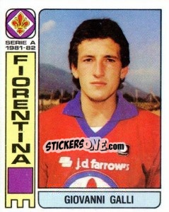 Sticker Giovanni Galli - Calciatori 1981-1982 n. 135 - Panini