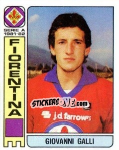 Figurina Giovanni Galli - Calciatori 1981-1982 - Panini