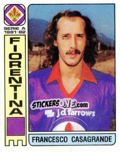Sticker Francesco Casagrande - Calciatori 1981-1982 - Panini