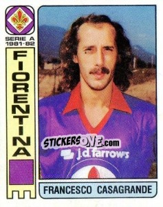 Figurina Francesco Casagrande - Calciatori 1981-1982 - Panini