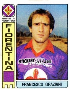 Sticker Francesco Graziani - Calciatori 1981-1982 - Panini