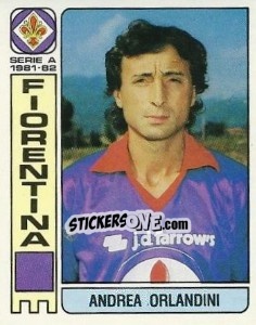 Sticker Andrea Orlandini - Calciatori 1981-1982 - Panini