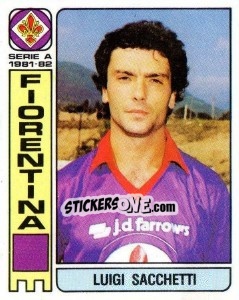 Figurina Luigi Sacchetti - Calciatori 1981-1982 - Panini