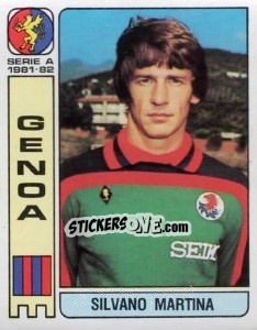 Sticker Silvano Martina - Calciatori 1981-1982 - Panini