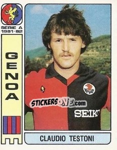 Sticker Claudio Testoni - Calciatori 1981-1982 n. 156 - Panini