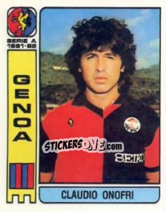 Cromo Claudio Onofrio - Calciatori 1981-1982 - Panini