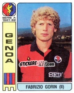 Cromo Fabrizio Gorin - Calciatori 1981-1982 - Panini