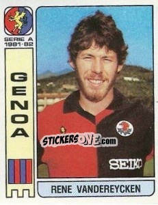 Sticker Rene Vandereycken - Calciatori 1981-1982 - Panini