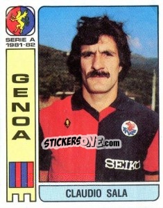 Sticker Claudio Sala - Calciatori 1981-1982 n. 166 - Panini