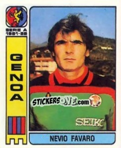 Sticker Nevio Favaro - Calciatori 1981-1982 n. 167 - Panini