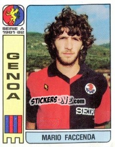 Sticker Mario Faccenda - Calciatori 1981-1982 n. 169 - Panini
